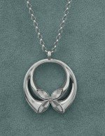 Колье из белого золота 585 пробы