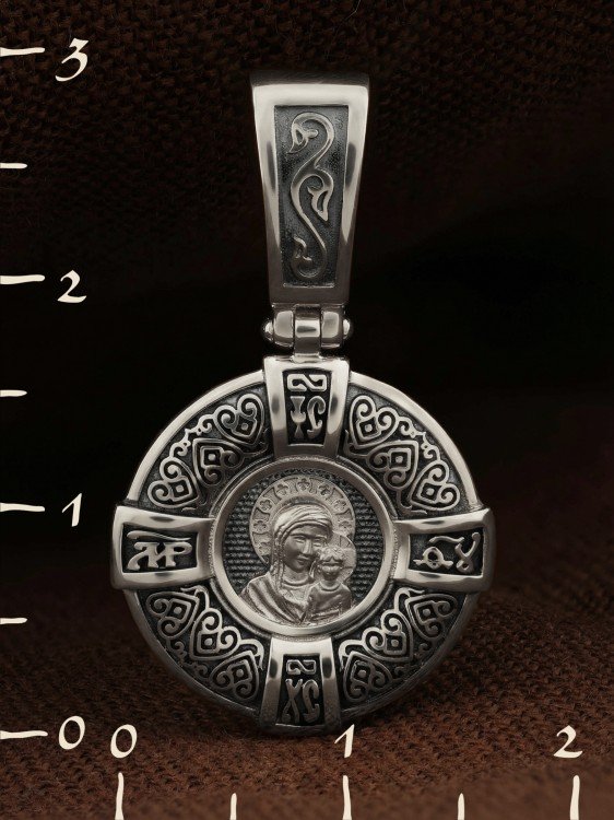 Образок из белого золота