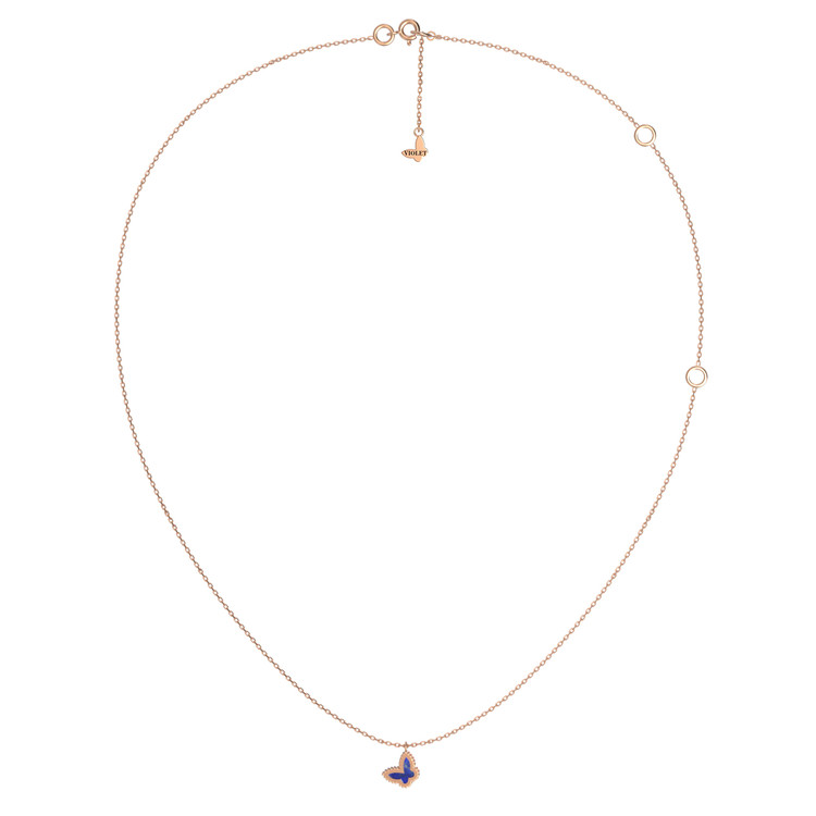 Колье из золота c лазуритом