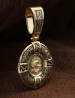 Образок из лимонного золота 585 пробы