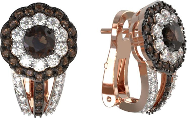 Серьги из золота c бриллиантами