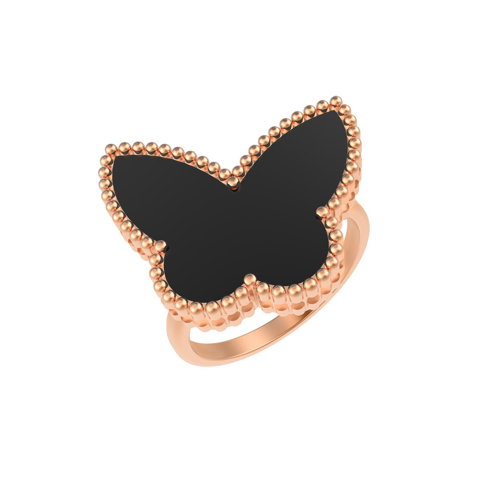 Кольцо из золота c ониксом