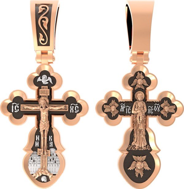 Крест из золота 585 пробы