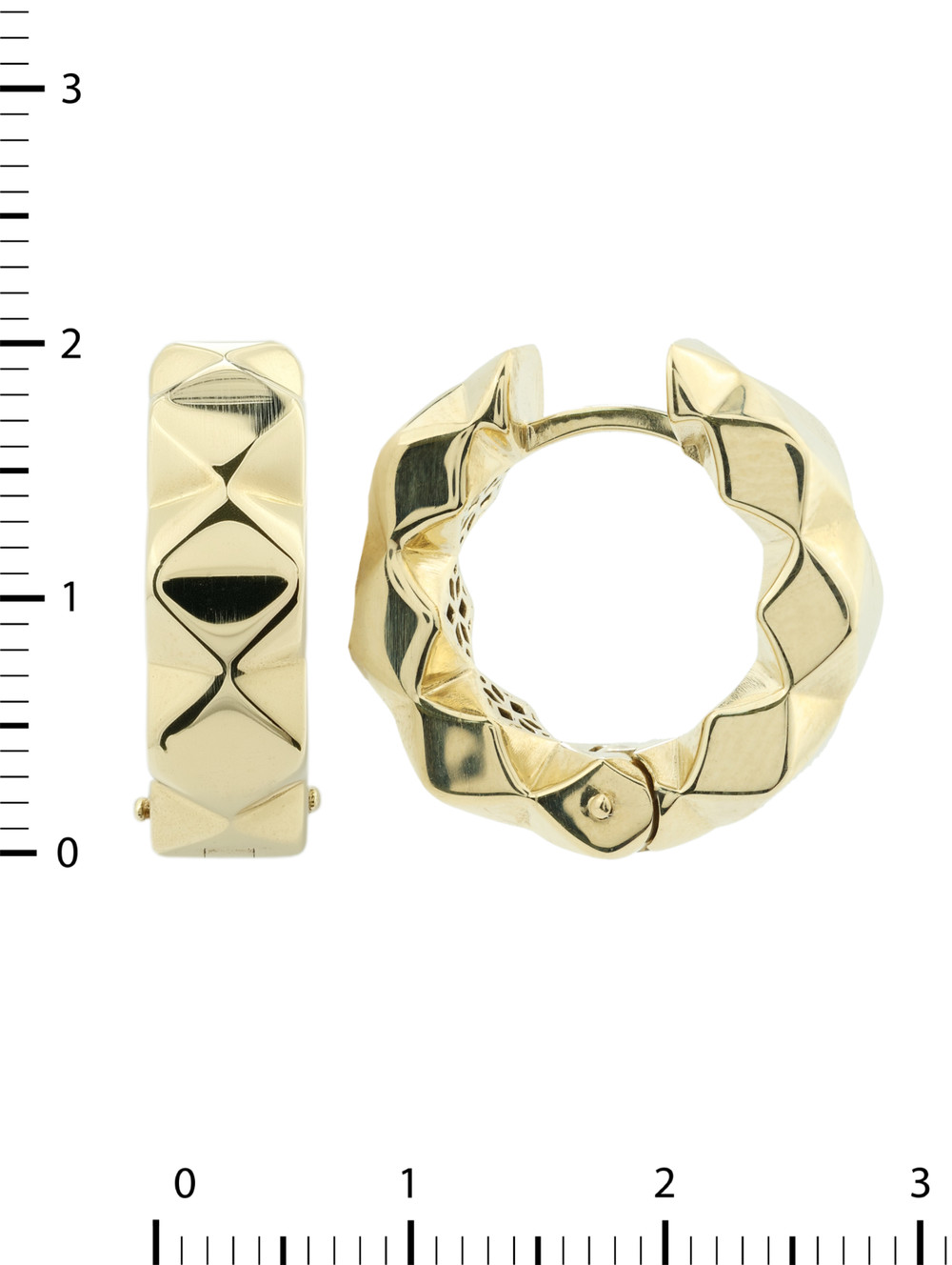 Серьги из лимонного золота