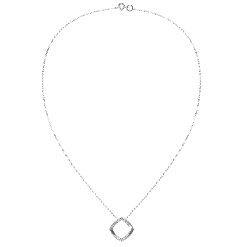 Колье из белого золота c бриллиантами