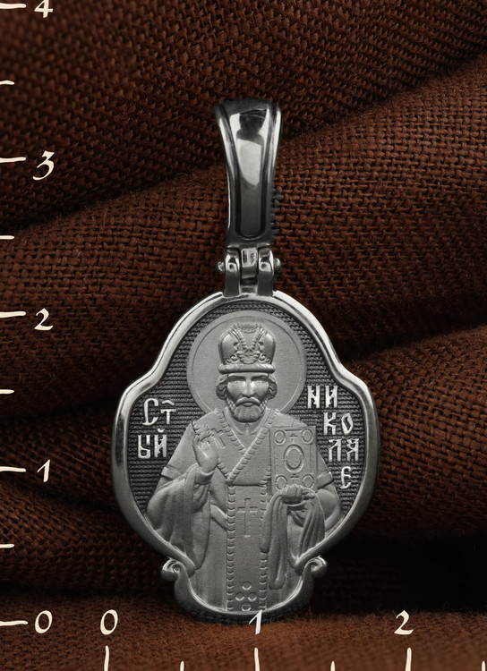 Образок из белого золота