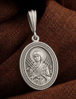 Образок из белого золота 585 пробы