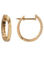 Серьги из золота 585 пробы c бриллиантами