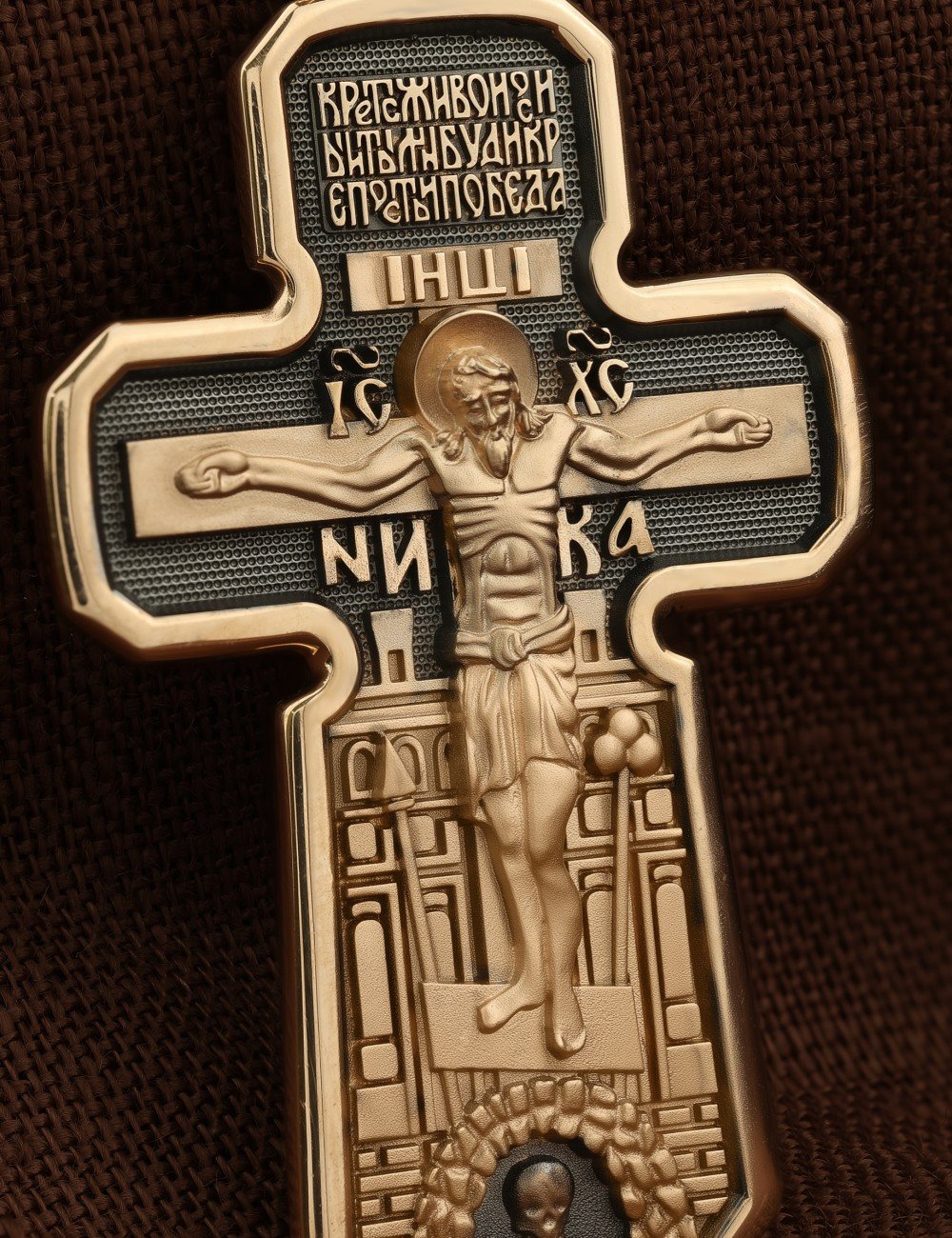 Крест из золота 585 пробы
