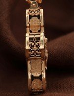 Крест из золота 585 пробы c эбеновым деревом