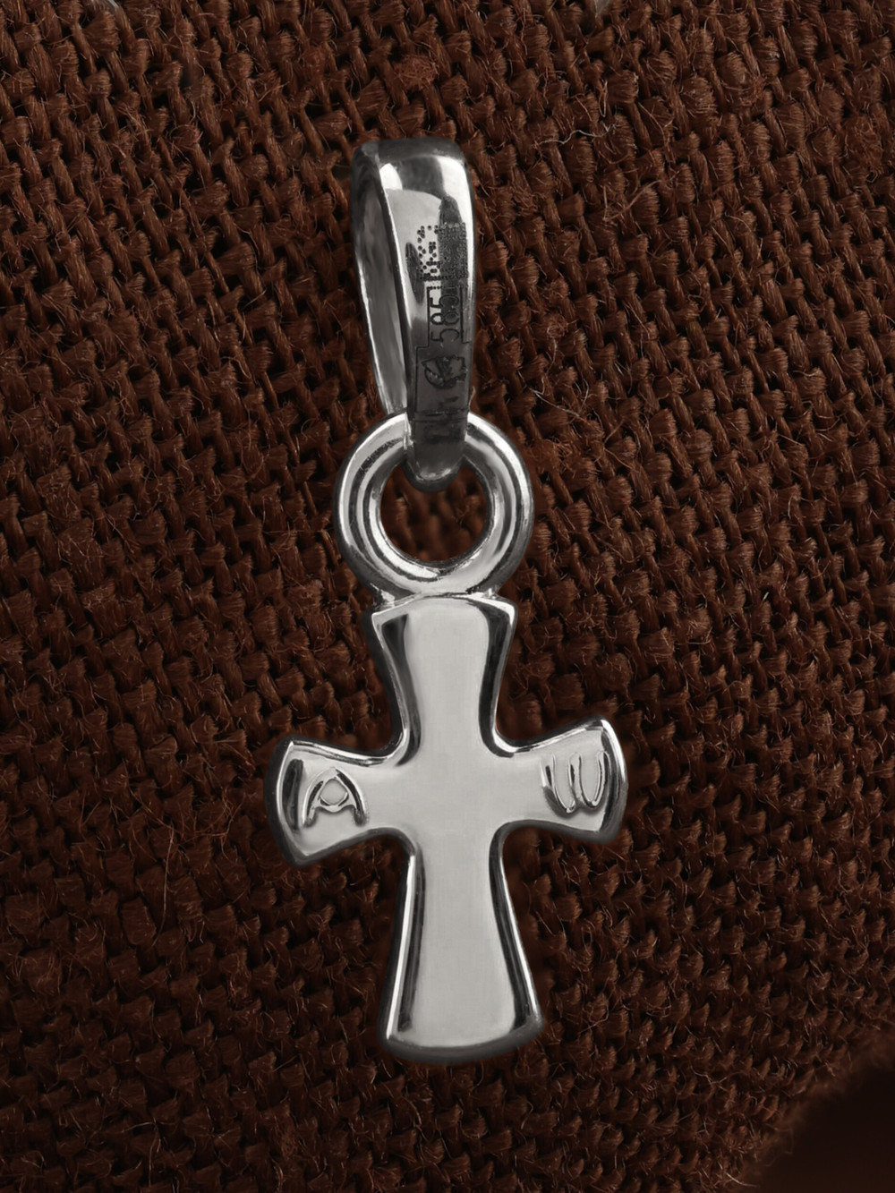 Крест из белого золота