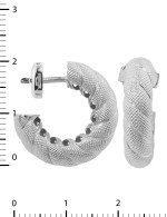 Серьги из белого золота 585 пробы