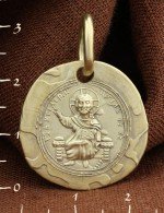 Образок из зелёного золота 585 пробы