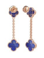 Серьги из золота 585 пробы c лазуритом