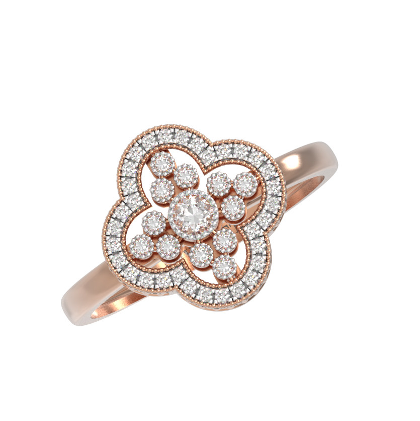 Кольцо из золота c бриллиантами