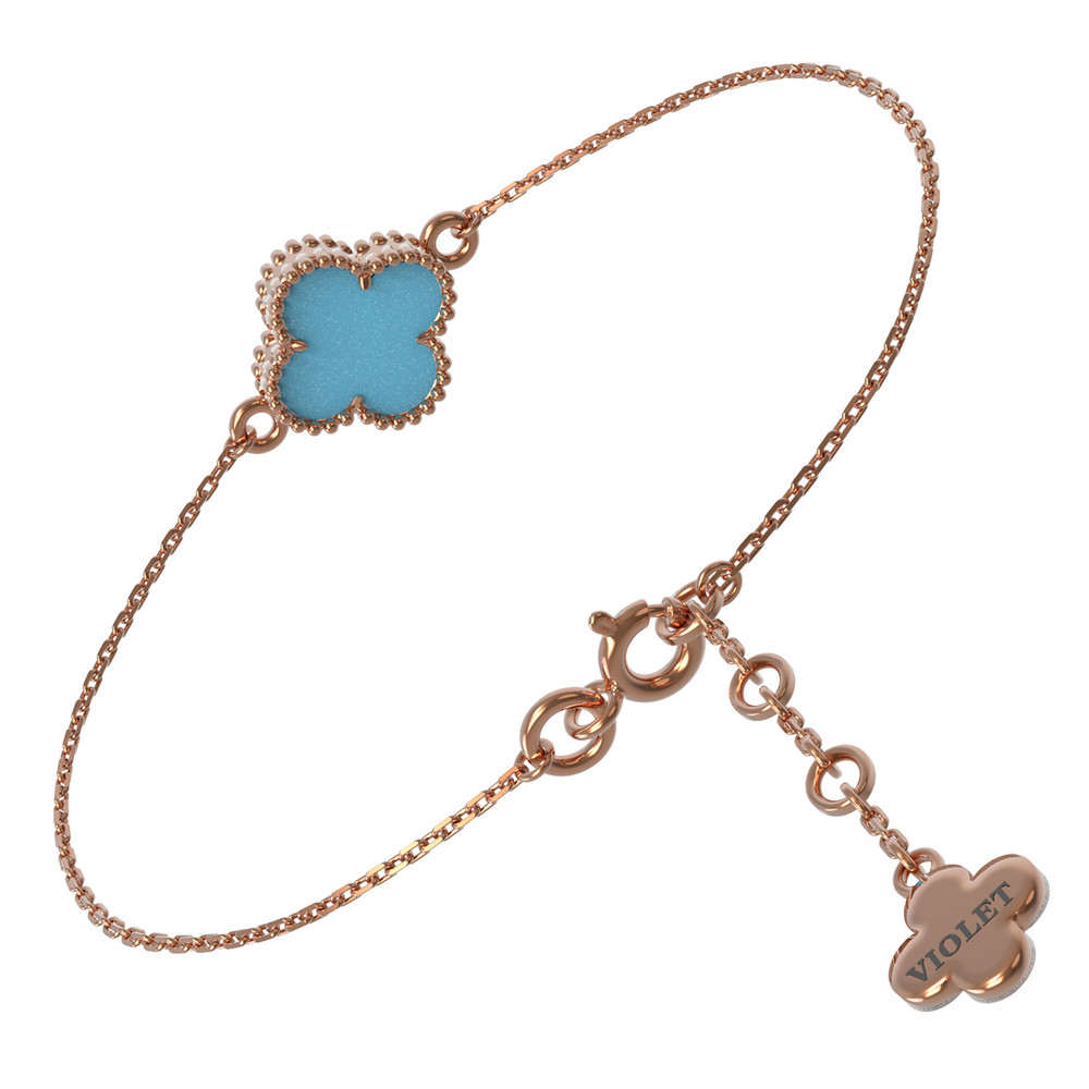 Браслет из золота c бирюзой