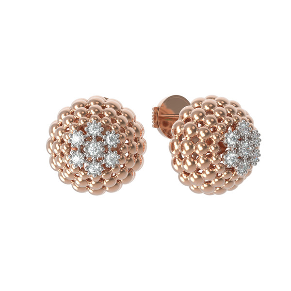 Серьги из золота c бриллиантами