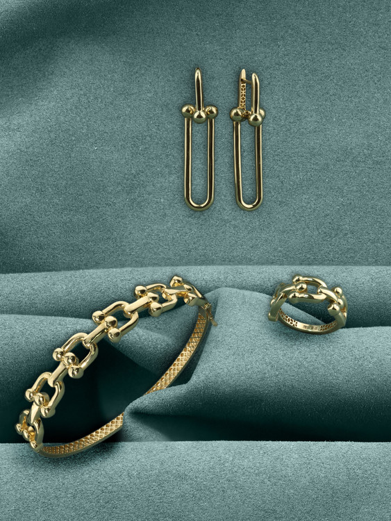 Серьги из лимонного золота