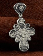 Крест из белого золота 585 пробы