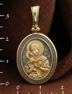 Образок из лимонного золота 585 пробы