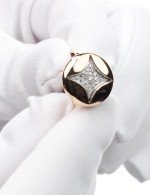 Кольцо из золота 585 пробы c бриллиантами