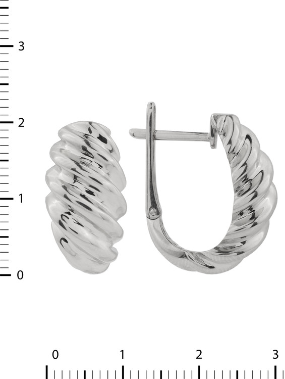 Серьги из белого золота