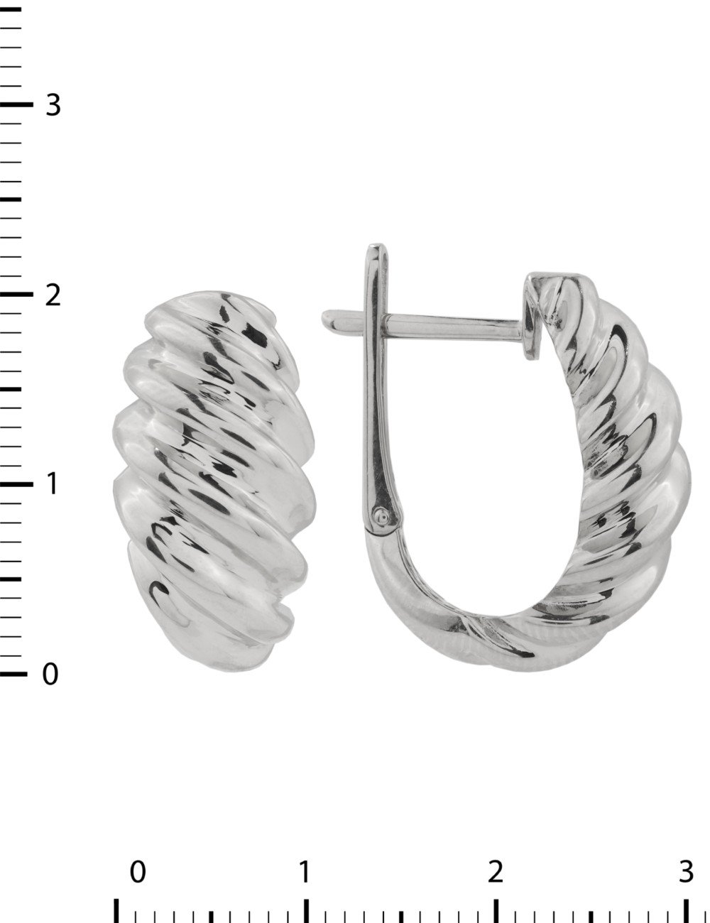 Серьги из белого золота 585 пробы