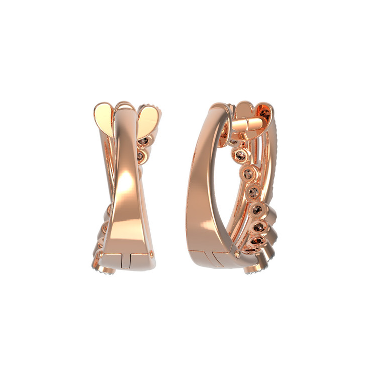 Серьги из золота c бриллиантами