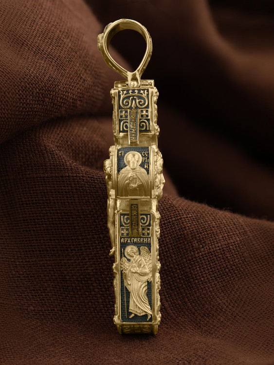 Крест из лимонного золота