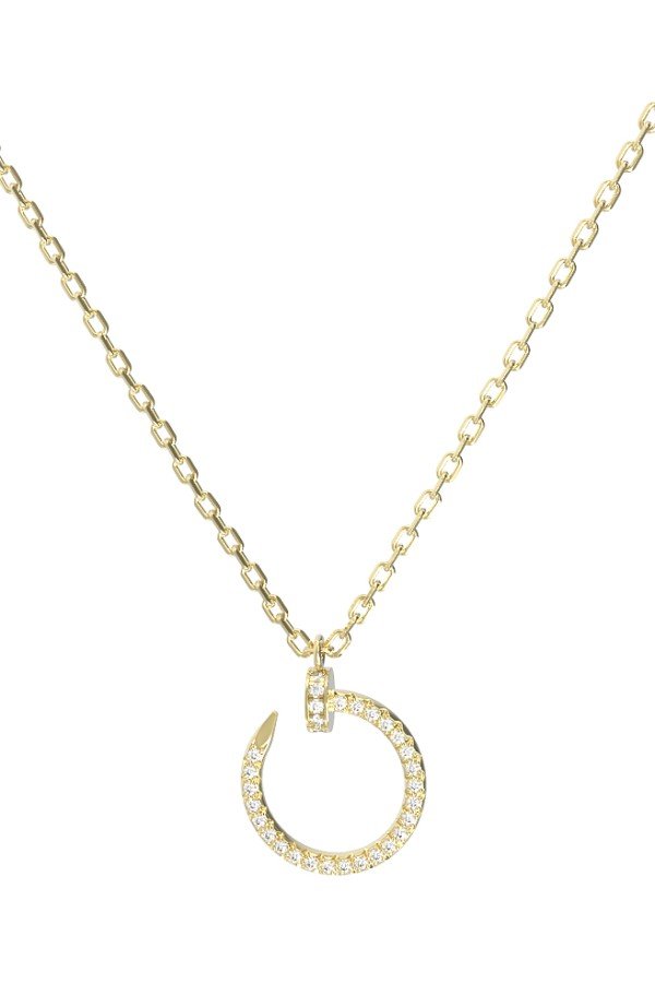 Колье из лимонного золота c бриллиантами