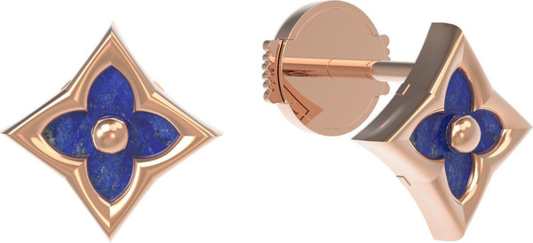 Серьги из золота c лазуритом