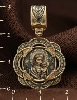 Образок из лимонного золота 585 пробы