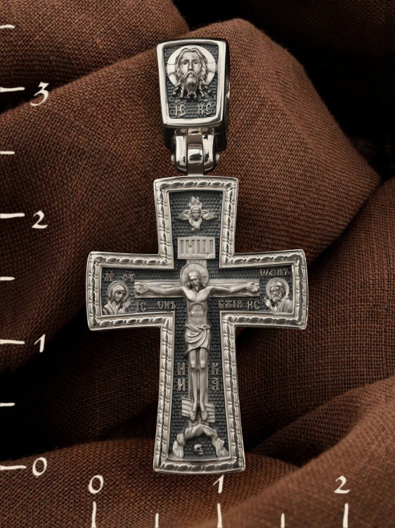 Крест из белого золота