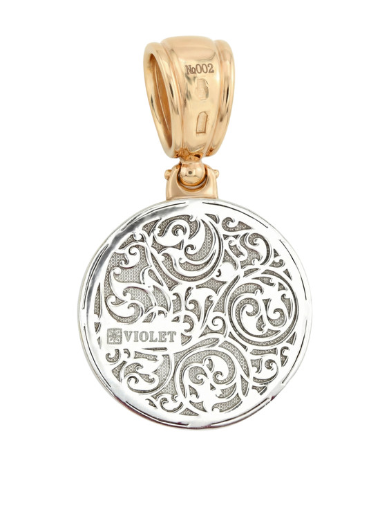 Подвеска из золота c эмаль