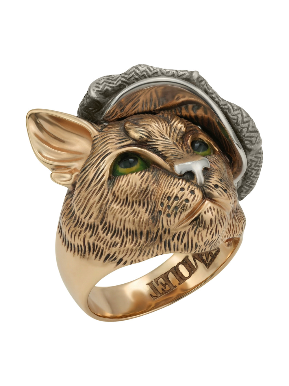 Кольцо из золота c эмаль