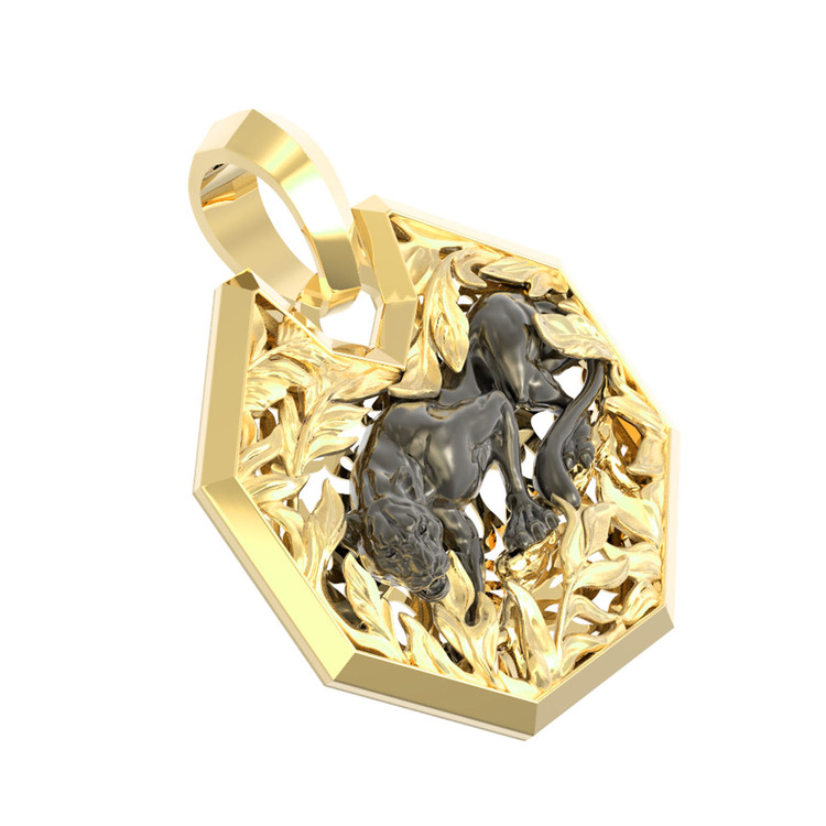 Подвеска из лимонного золота