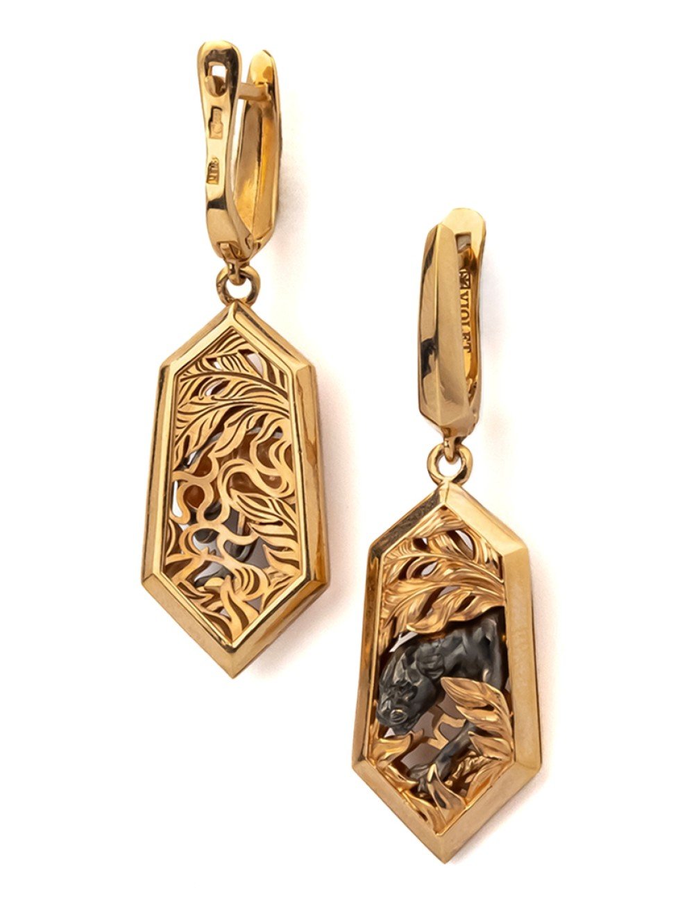 Серьги из золота 585 пробы