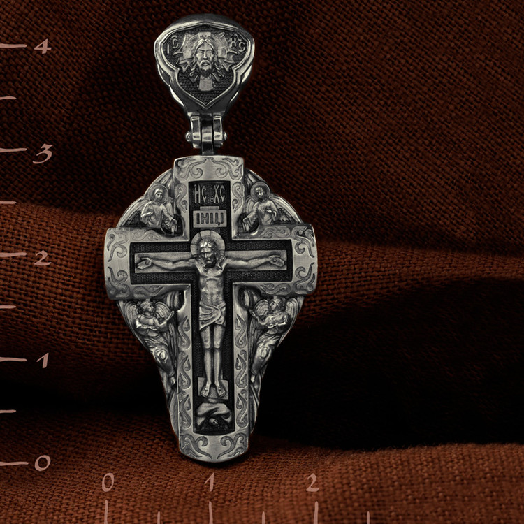 Крест из белого золота