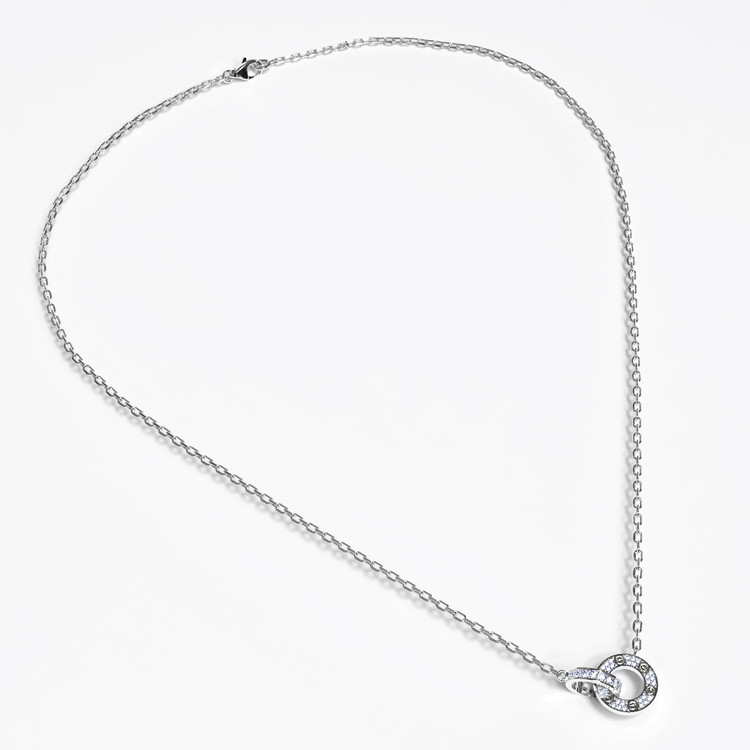 Колье из белого золота c бриллиантами