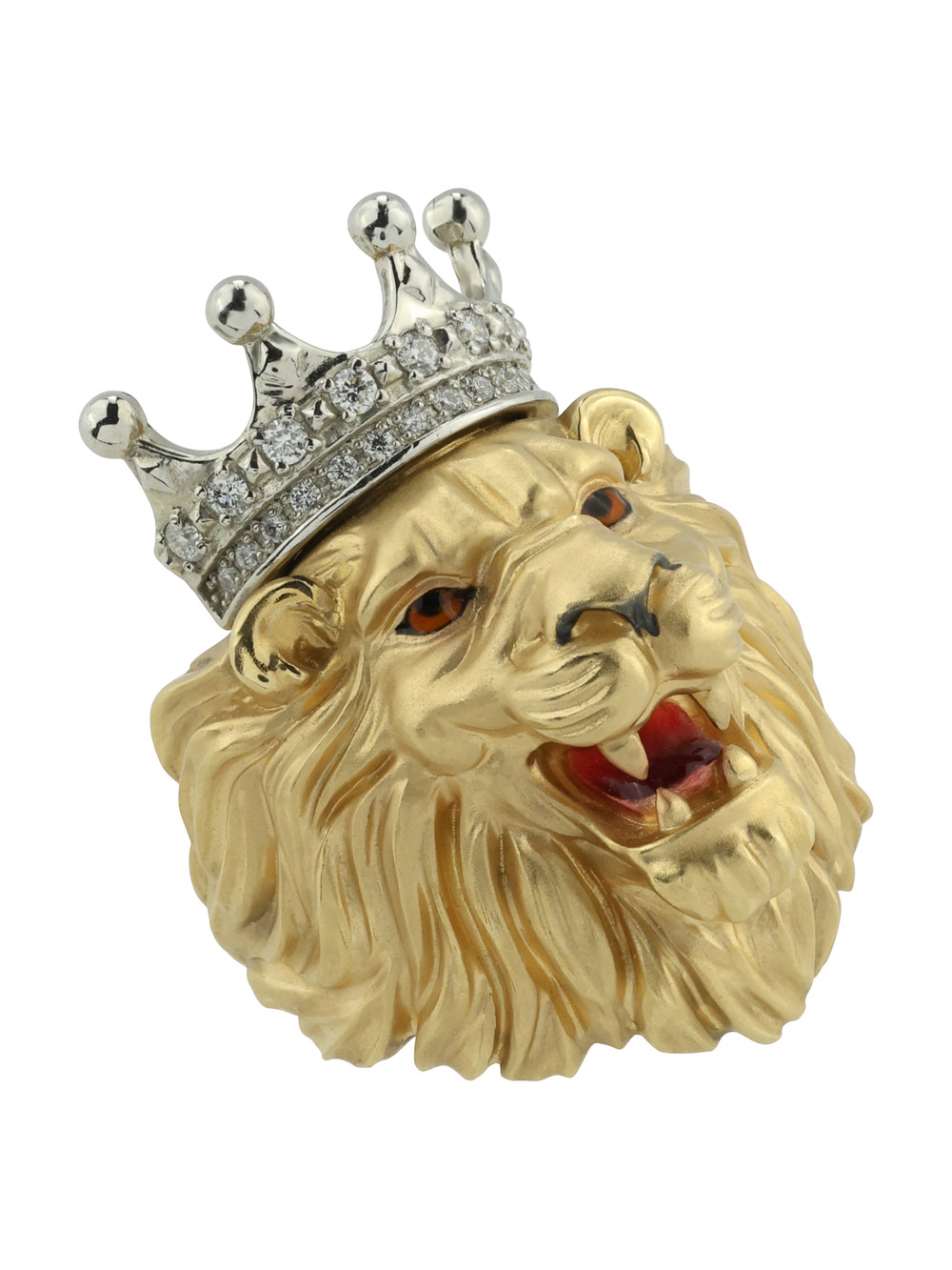 Кольцо из лимонного золота c эмаль и бриллиантами