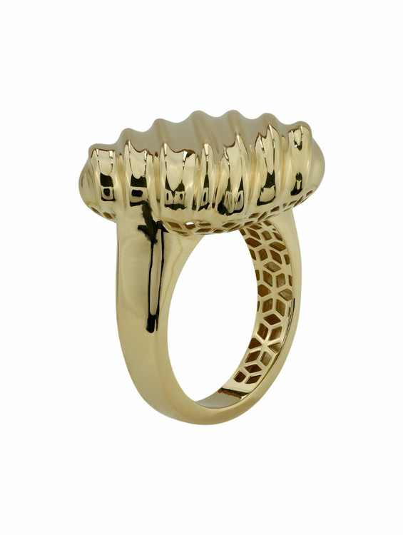 Кольцо из лимонного золота