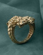 Кольцо из золота 585 пробы c бриллиантами