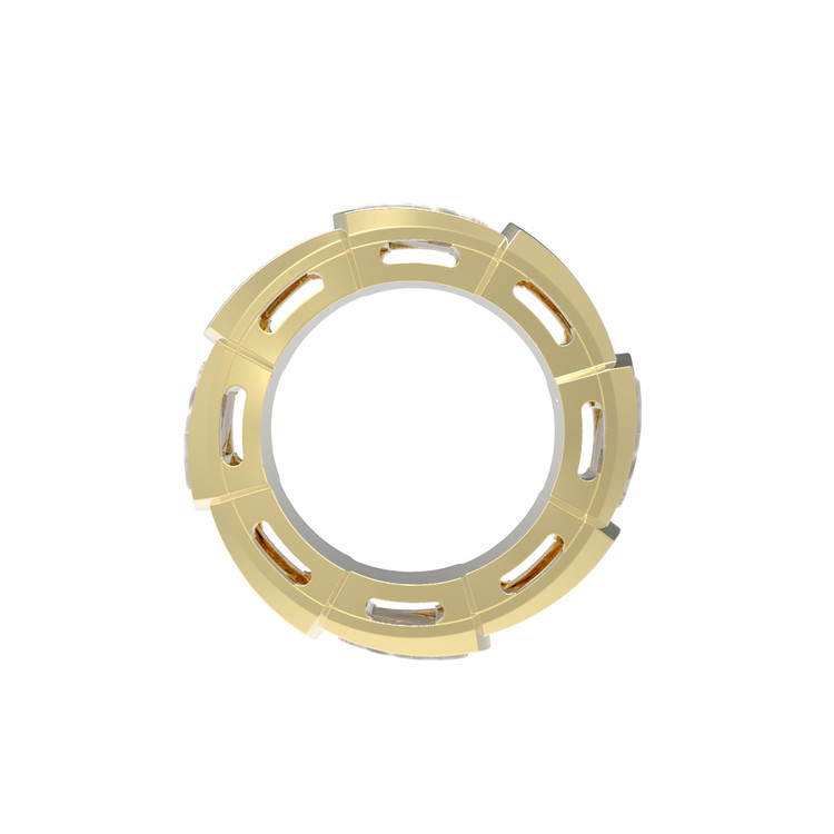 Подвеска из лимонного золота c перламутром