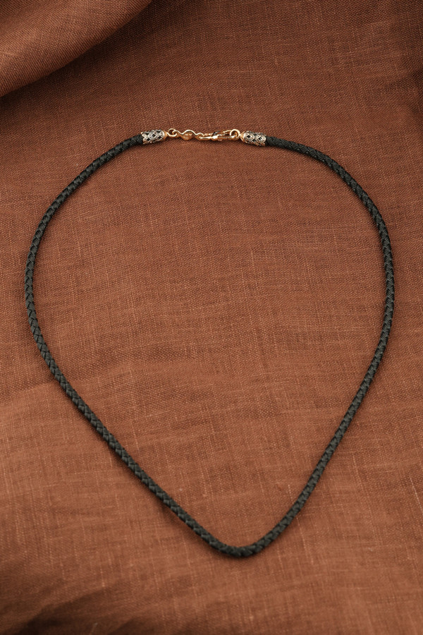 Шнурок шёлковый из золота c шёлковым шнурком