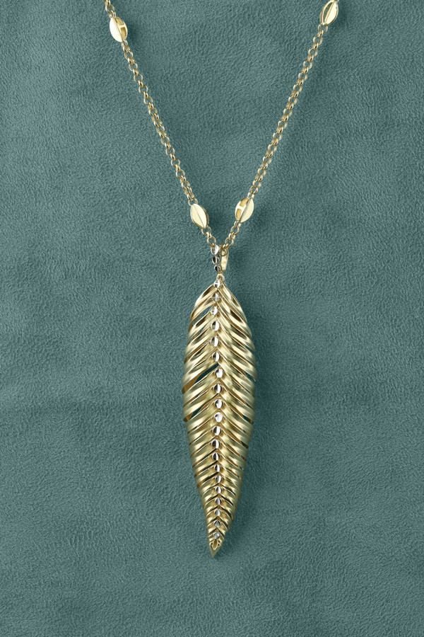 Колье из лимонного золота