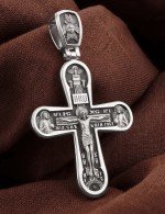 Крест из белого золота 585 пробы
