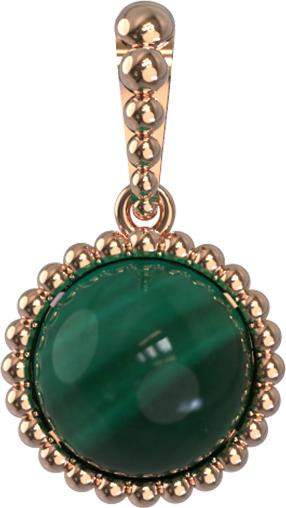 Подвеска из золота c малахитом