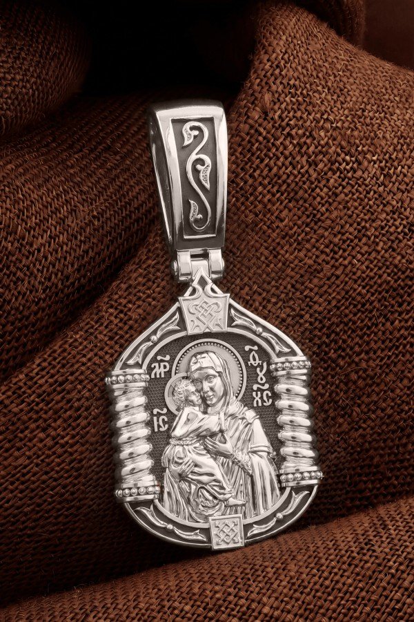 Образок из белого золота 585 пробы