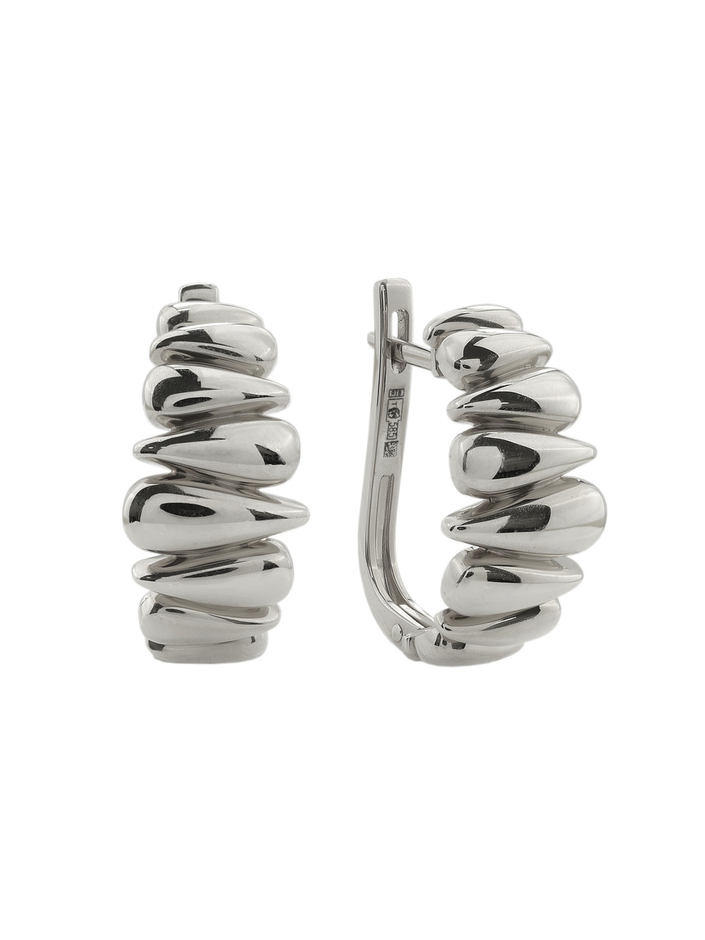 Серьги из белого золота