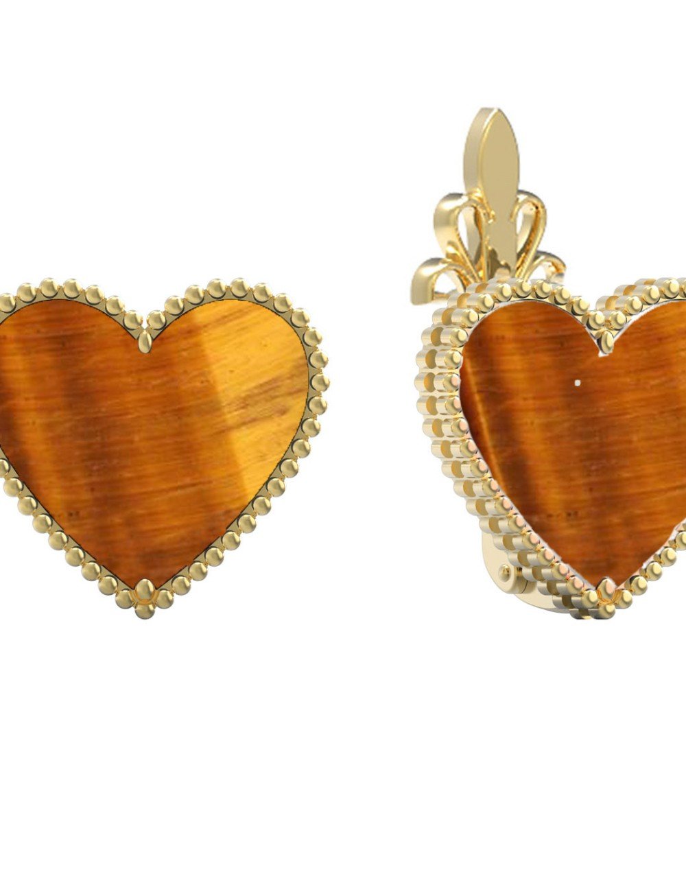 Серьги из лимонного золота 585 пробы